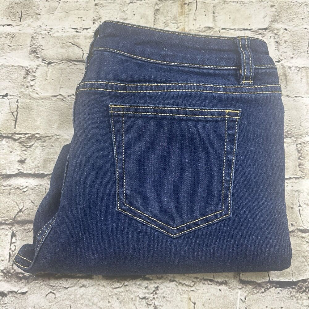 MICHAEL KORS Womens Jeans 8P Blue Izzy Skinny Dark Blue Stretch Denim‎ Mid Rise